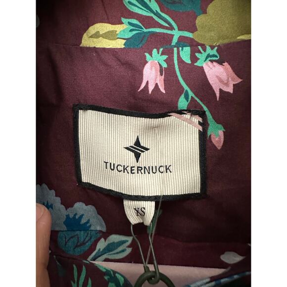 Tuckernuck Alice Midi Dress Merlot Sharp Floral Size XS Brand New - Picture 8 of 13